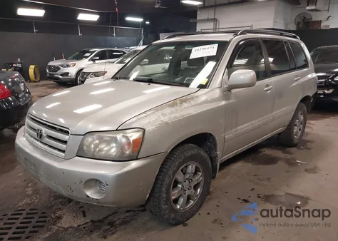 2004 Toyota Highlander V6 из США, поврежденный, VIN JTEGP21A440021173